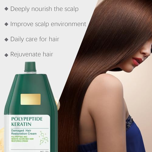Polypeptide Keratin Polipeptide Keratin Crema De Polipeptidos Y Keratina Crema De PolipéPtidos Y Queratina   Alisado Intenso Y ReparacióN Capilar Profunda For Dry Damaged Hair  2PC 