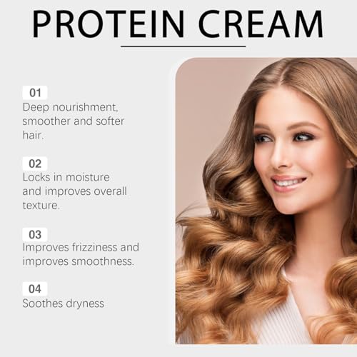 Polypeptide Keratin Polipeptide Keratin Crema De Polipeptidos Y Keratina Crema De PolipéPtidos Y Queratina   Alisado Intenso Y ReparacióN Capilar Profunda For Dry Damaged Hair  2PC 