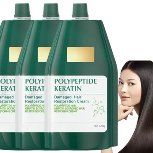 Polypeptide Keratin Polipeptide Keratin Crema De Polipeptidos Y Keratina Crema De PolipéPtidos Y Queratina   Alisado Intenso Y ReparacióN Capilar Profunda For Dry Damaged Hair  2PC 