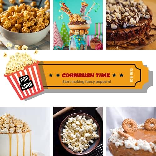 Popcorn Popper Machine 4 OZ Vintage Professional Popcorn Maker Theater Style with Nonstick Kettle Warming Light and Serving Scoop   Red 