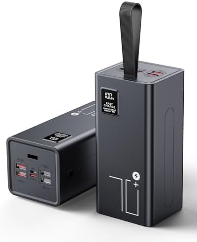 Portable Charger 90000mAh Battery Pack High Capacity  30W Fast Charging Power Bank USB C PD 3 0  5 Output 2 Input Portable Battery Charger with LED Display Large Powerbank for Outdoor Camping Travel