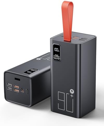 Portable Charger 90000mAh Battery Pack High Capacity  30W Fast Charging Power Bank USB C PD 3 0  5 Output 2 Input Portable Battery Charger with LED Display Large Powerbank for Outdoor Camping Travel