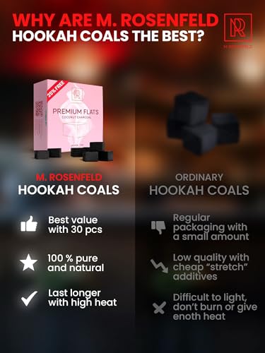 Juego de cachimba portátil con todo, cachimba acrílica YADO, carbón de coco para cachimba, 30 unidades, quemador de carbón para cachimba para cachimba - Torre de fuego premium