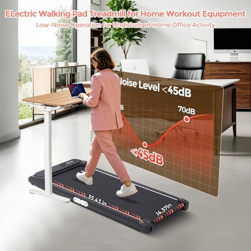 Portable Treadmill with Handles  2026 Upgrade Under the Desk Walking Pads Treadmills with Handle Bar & Incline  3 0HP Electric Small Compact Treadmills for Home Small Spaces  0 6 7 6MPH  350LBS