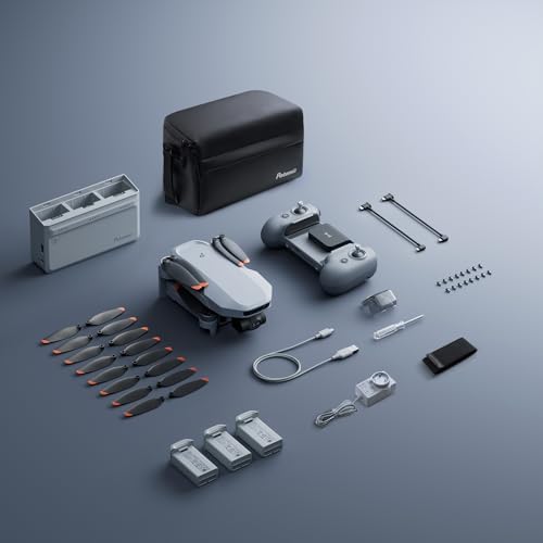 Potensic ATOM 2 Drone with Camera for Adults 4K Video  8K Photo  Under 249g  3 Axis Gimbal  10KM Transmission  AI Track  Vertical Shooting  AI Night Shot  QuickShots  Fly More Combo  96 Min Flight 