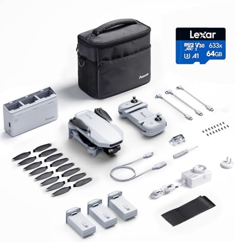 Potensic ATOM 3 Axis Gimbal 4K GPS Drone  Under 249g  96 Mins Flight  Max 6KM Transmission  Visual Tracking  4K/30FPS QuickShots  Lightweight for Adults and Beginners  Fly More Combo