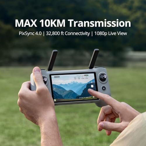 Potensic Atom 2 Fly More Combo with RC PTD 1  Drones with Camera for Adults 4K Video  8K Photo  10KM Transmission  96 Mins Flight  3 Axis Gimbal  AI Track  Vertical Shooting  AI Night Shot  Under 249g