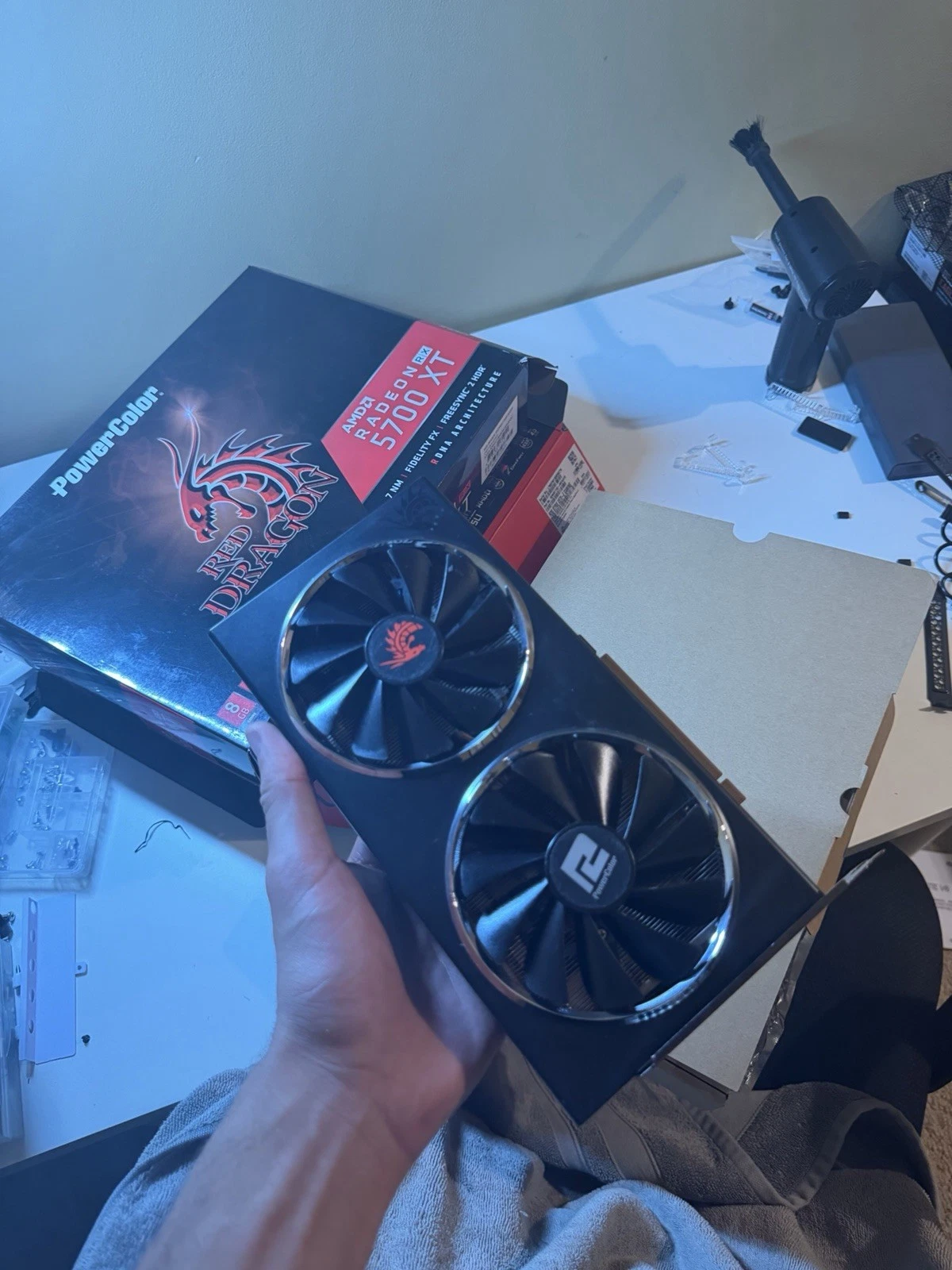 PowerColor AMD Radeon RX 5700 XT 8GB Graphics Card   AX RX5700XT8GBD