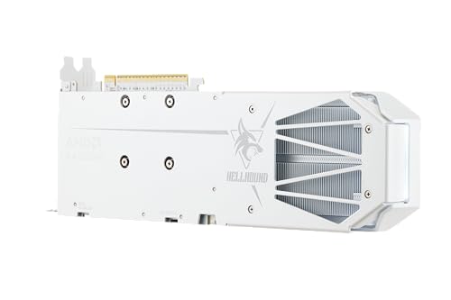 PowerColor Hellhound Spectral White AMD Radeon RX 9060 XT 16GB GDDR6 Graphics Card