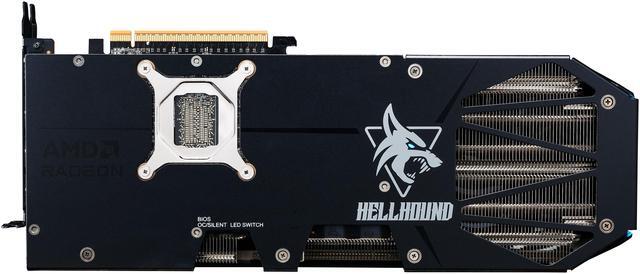 PowerColor Hellhound Radeon RX 9070 XT 16GB 256 Bit GDDR6 PCI Express 5 0 RDNA 4 Graphics Card RX9070XT 16G L/OC