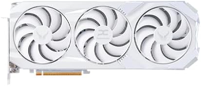 PowerColor Hellhound Spectral White AMD Radeon RX 9060 XT 16GB GDDR6 Graphics Card