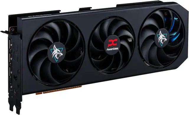 PowerColor Hellhound Radeon RX 9070 XT 16GB 256-Bit GDDR6 PCI Express 5.0 RDNA 4 Graphics Card RX9070XT 16G-L/OC