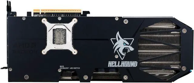 PowerColor Hellhound Radeon RX 9070 XT 16GB 256-Bit GDDR6 PCI Express 5.0 RDNA 4 Graphics Card RX9070XT 16G-L/OC