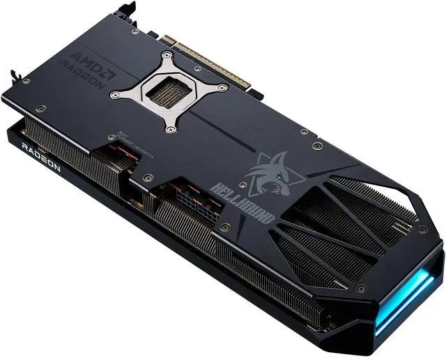 PowerColor Hellhound Radeon RX 9070 XT 16GB 256-Bit GDDR6 PCI Express 5.0 RDNA 4 Graphics Card RX9070XT 16G-L/OC