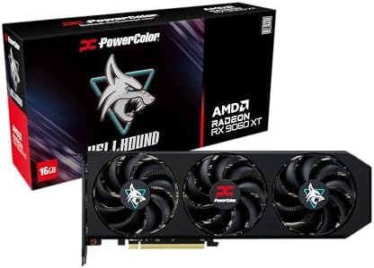 PowerColor Hellhound AMD Radeon RX 9060 XT 16GB GDDR6