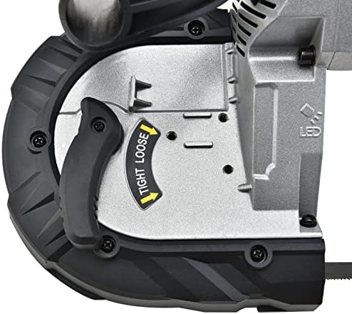 PowerSmart Portable Band Saw with Removable Alloy Steel Base  10Amp 1100W Motor 5 Inch Deep Cut Bandsaw for Metal