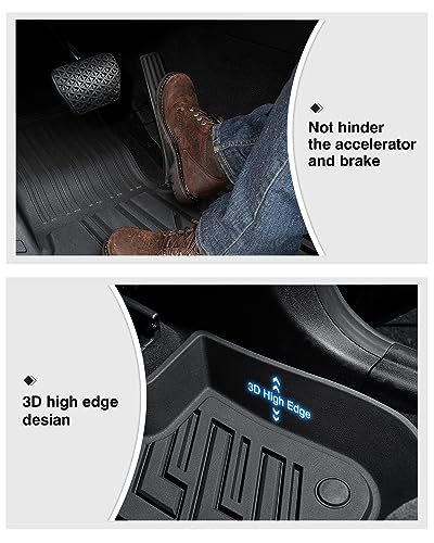 Powerty Floor Mats for 2018 2024 BMW X3 / 2019 2024 BMW X4  Custom Fit for BMW X3 Accessories  3D TPE All Weather Car Mats Heavy Duty Floor Liners  Fit All Models