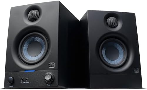 PreSonus Eris 3 5 Studio Monitors  Pair   Powered  Active Monitor Speakers for Near Field Music Production  Desktop Computer  Hi Fi Audio