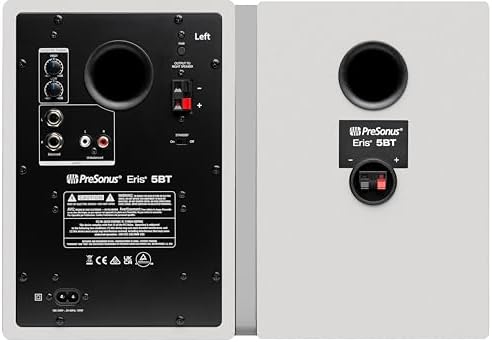 PreSonus Eris 5BT White 5 25 inch Media Reference Monitors with Bluetooth Wireless Technology