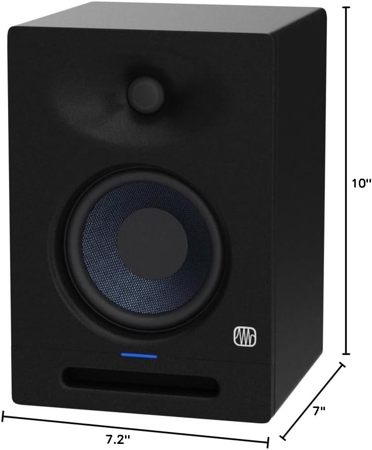 PreSonus Eris Studio 4 Monitor de estudio activo de 2 vías de 4,5 pulgadas con guía de ondas EBM