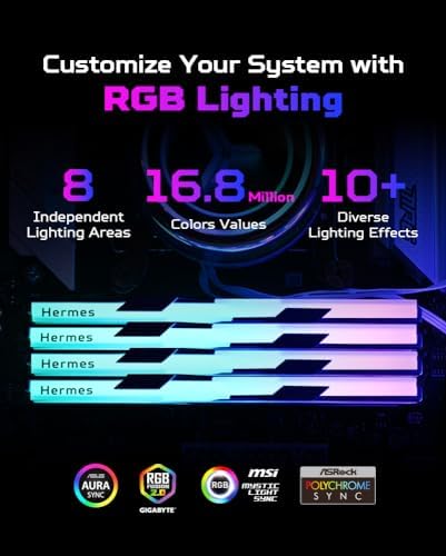 Predator Hermes DDR5 RAM 48GB  24GBx2  6000MHz CL28 PC5 48000 Intel XMP 3 0 AMD EXPO Compatible Computer Memory  Black   BL 9BWWR 661