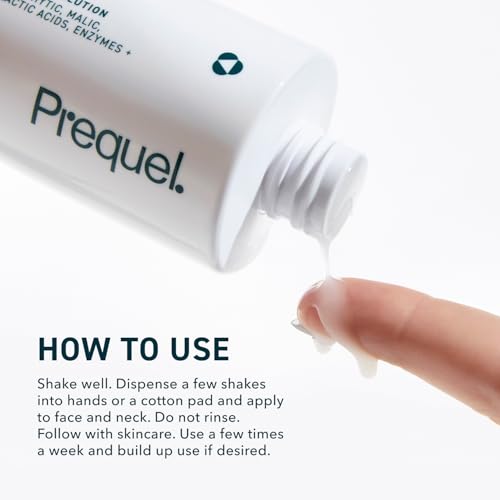 Prequel Skin Multi Acid Milk Peel  Professional Exfoliating Solution  15  Glycolic Acid Face Peel with Lactic Acid and Enzymes  Hydrating Chemical Exfoliant  Clinical Strength Formula  7 6oz Bottle