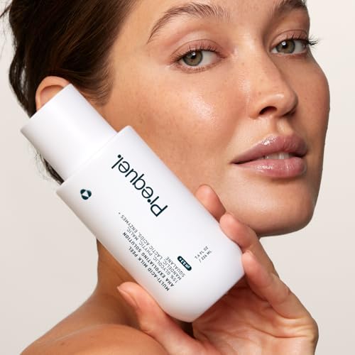 Prequel Skin Multi Acid Milk Peel  Professional Exfoliating Solution  15  Glycolic Acid Face Peel with Lactic Acid and Enzymes  Hydrating Chemical Exfoliant  Clinical Strength Formula  7 6oz Bottle
