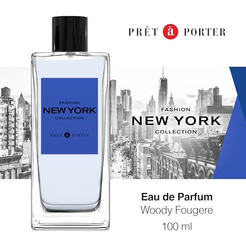 Pret   Porter City Collection New York Eau de Parfum 3 4 fl oz  Pack of 1   Notes of Juniper Berries  Wood  and Cedarwood  Mens Fragrance  Long Lasting  Everyday Fragrance  Travel Size