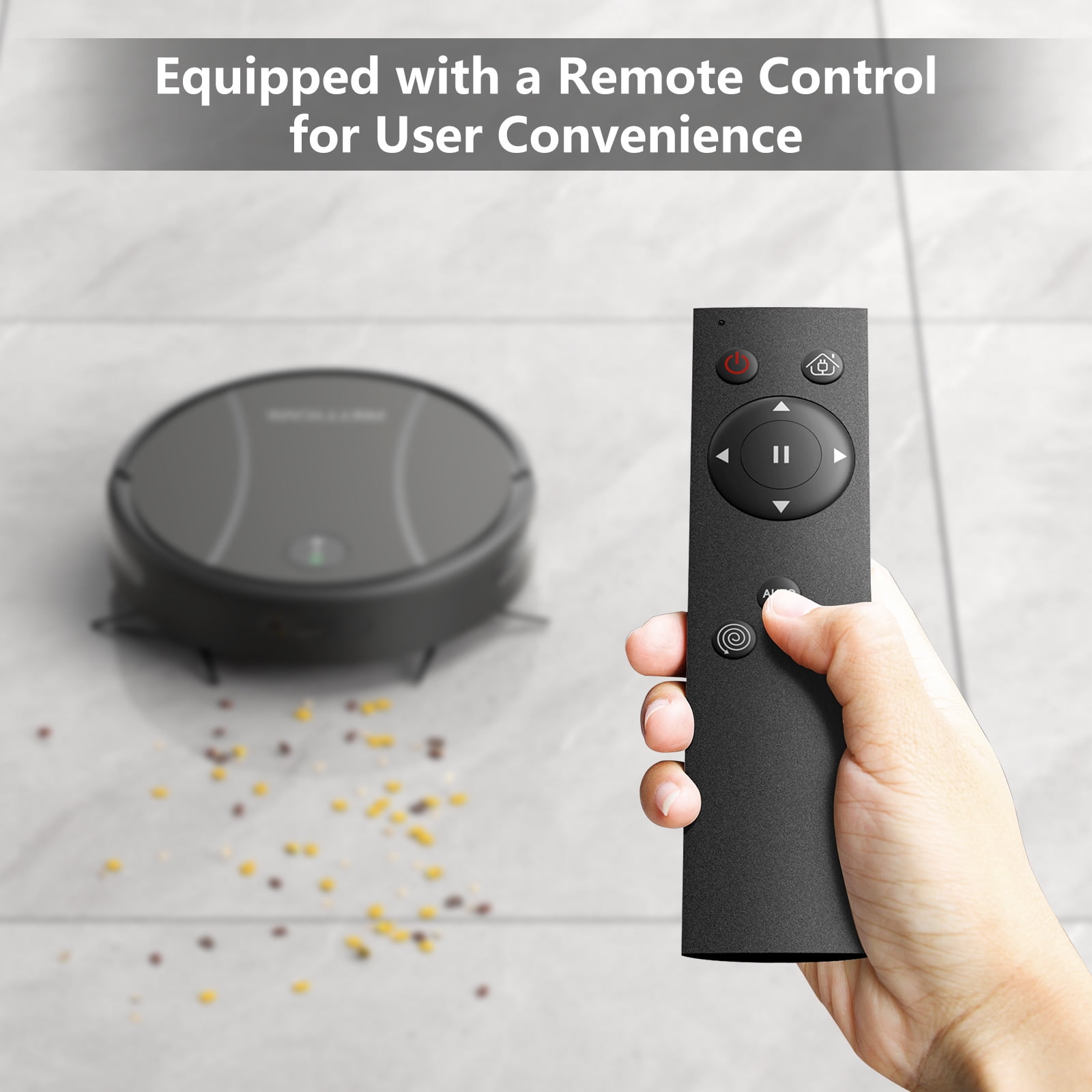 PrettyCare Combo de Aspiradora y Trapeador Robot, Aspiradora con Succión de 3000 Pa, Batería de 4400 Mah, Aplicación/control Remoto/control por Voz, Ideal para Pelo de Mascotas C2