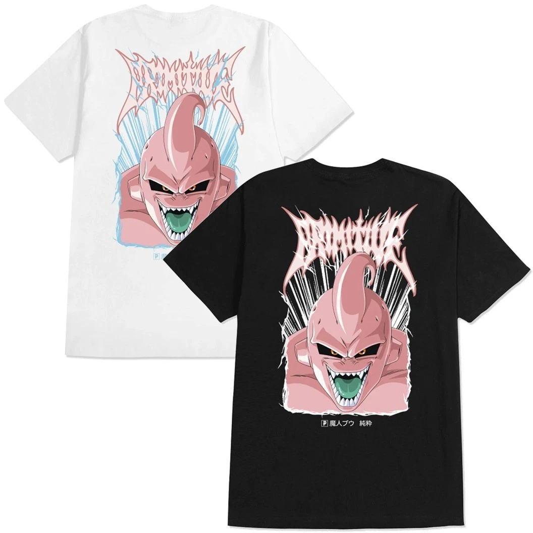 Primitive Skate X Dragon Ball Z Men s T Shirt Super Majin Buu Japanese Anime Tee