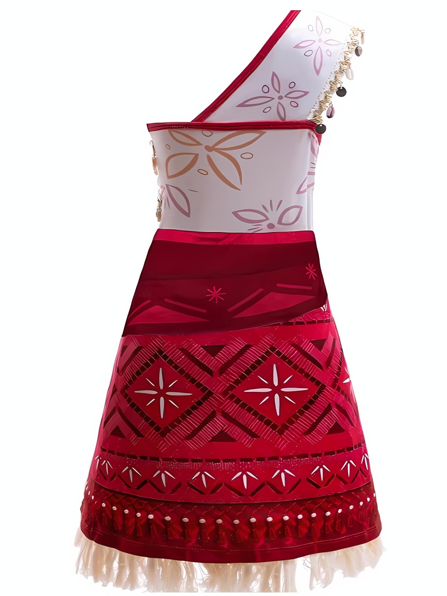 Talla 9-10 Princess Moana Adventure Costume for Girls Kids Ocean Theme Birthday Halloween Dress up With Necklace Shell anklet 9 10Years