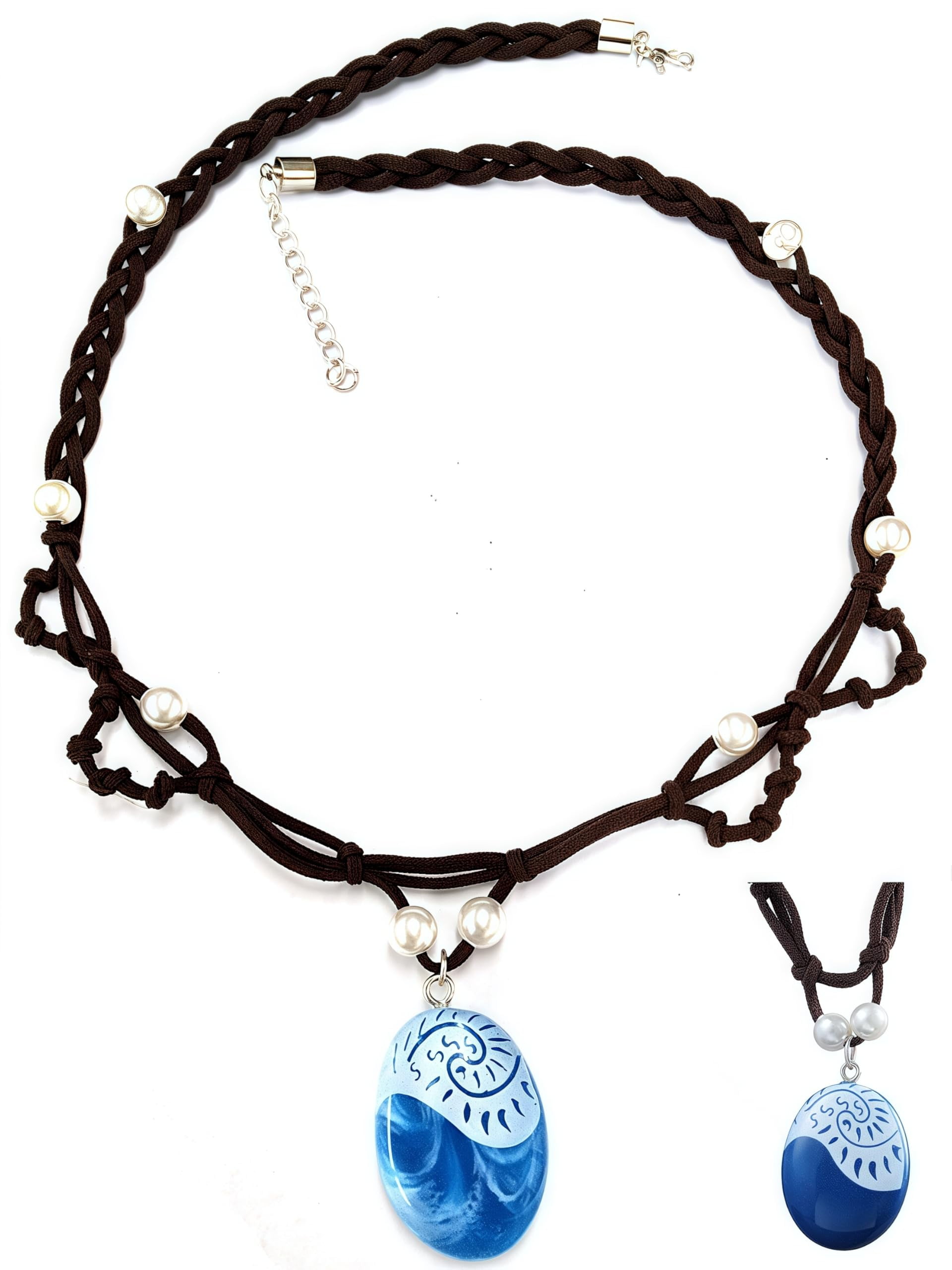 9-10 años, Princess Moana Adventure Costume for Girls Kids Ocean Theme Birthday Halloween Dress up With Necklace Shell anklet 9 10Years