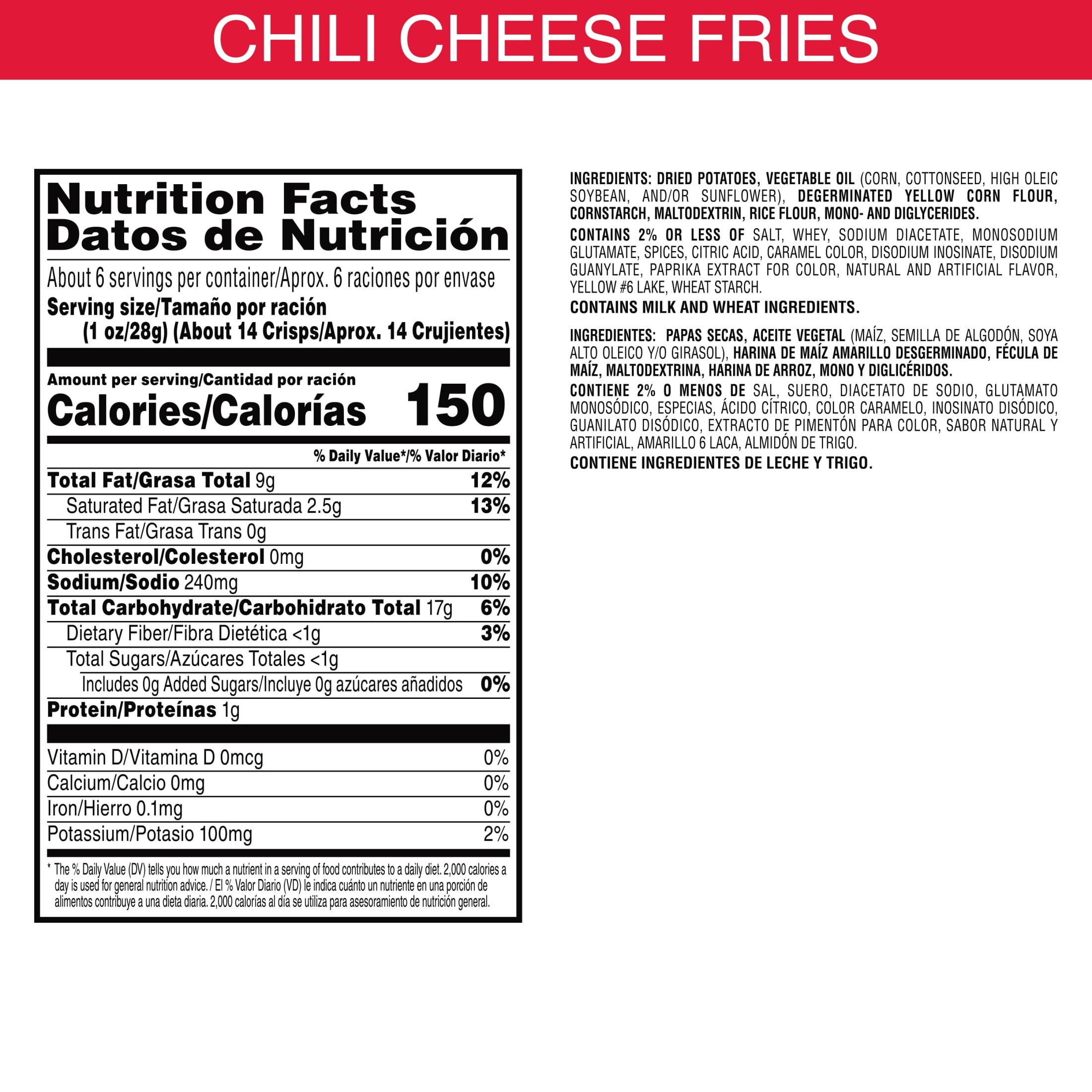 Pringles Chili Cheese Fries Potato Crisps Chips  Lunch Snacks  5 5 oz Canister
