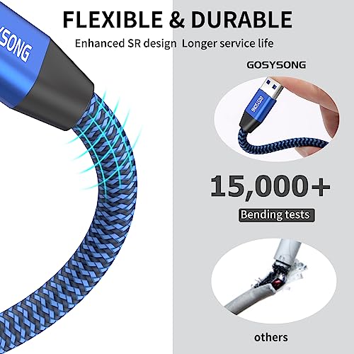 Printer Cable 25ft  USB 2 0 Type A to Type B Cord Compatible With Scanner  Audio Device