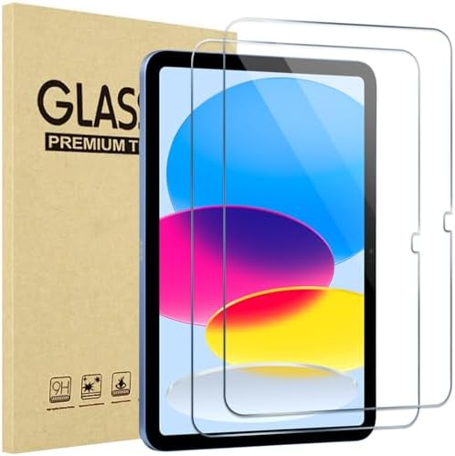 ProCase 2 Pack Screen Protector for iPad A16 2025 11th/10th 2022 Generation  11 inch/10 9   Tempered Glass Film Guard  Clear