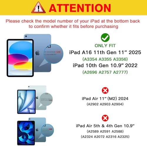 ProCase 2 Pcs Screen Protector for iPad A16 2025 11th Generation 11 Inch/iPad 10th 2022 10 9 Inch  Tempered Glass Film Guard  Clear
