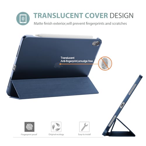ProCase Smart Case for iPad Air 11 inch M3 M2 2025 2024/10 9 Air 5th 4th Generation 2022 2020  Protective Cover for Air 5 4  Navy