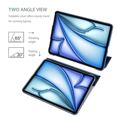 ProCase Smart Case for iPad Air 11 inch M3 M2 2025 2024/10 9 Air 5th 4th Generation 2022 2020  Protective Cover for Air 5 4  Navy