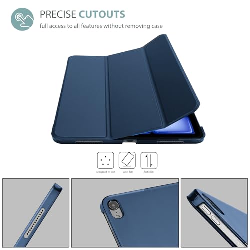 ProCase Smart Case for iPad Air 11 inch M3 M2 2025 2024/10 9 Air 5th 4th Generation 2022 2020  Protective Cover for Air 5 4  Navy