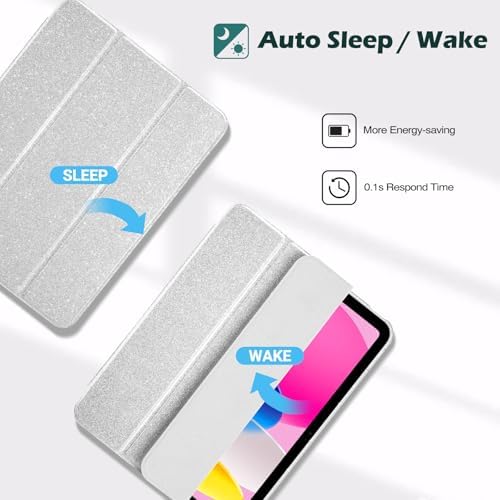 ProCase for iPad  A16  11th Generation 11 Inch 2025/10th Generation 10 9 Inch 2022 Case with Pencil Holder  Hybrid iPad 11 10 Case with Clear Back  Supports Auto Wake/Sleep  Black