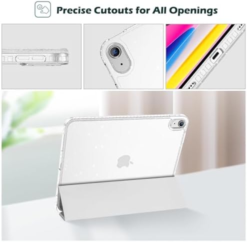 ProCase for iPad  A16  11th Generation 11 Inch 2025/10th Generation 10 9 Inch 2022 Case with Pencil Holder  Hybrid iPad 11 10 Case with Clear Back  Supports Auto Wake/Sleep  Black