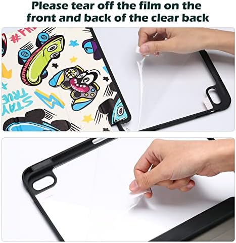 ProCase for iPad  A16  11th Generation 11 Inch 2025/10th Generation 10 9 Inch 2022 Case with Pencil Holder  Hybrid iPad 11 10 Case with Clear Back  Supports Auto Wake/Sleep  Black