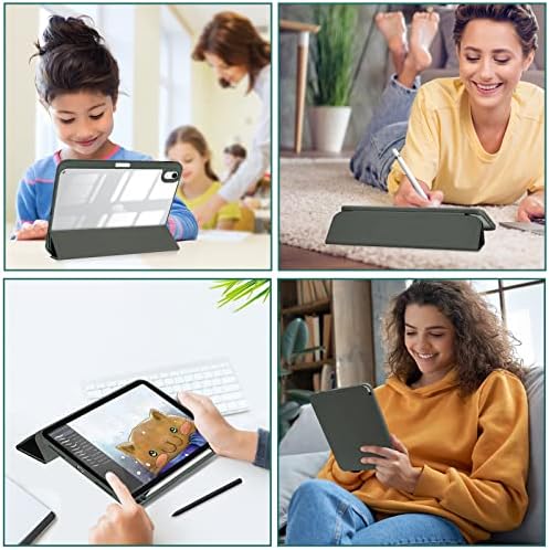 ProCase for iPad  A16  11th Generation 11 Inch 2025/10th Generation 10 9 Inch 2022 Case with Pencil Holder  Hybrid iPad 11 10 Case with Clear Back  Supports Auto Wake/Sleep  Black