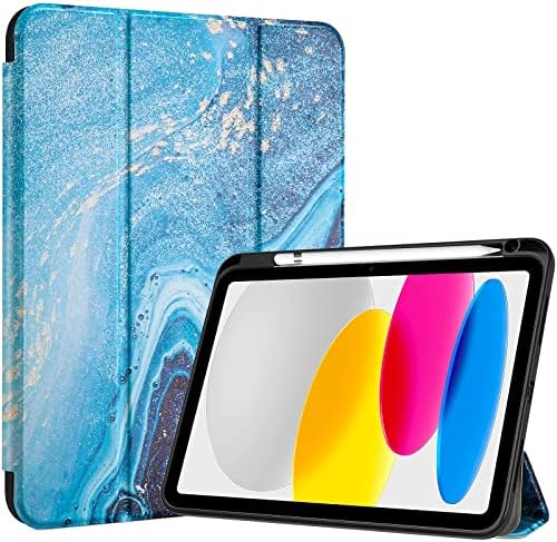 ProCase for iPad  A16  11th Generation 11 Inch 2025/10th Generation 10 9 Inch 2022 Case with Pencil Holder  Hybrid iPad 11 10 Case with Clear Back  Supports Auto Wake/Sleep  Black