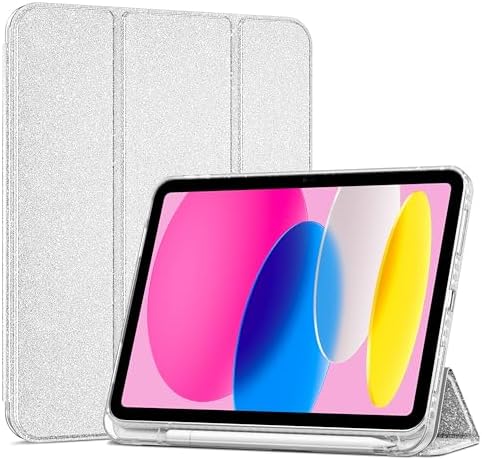 ProCase for iPad  A16  11th Generation 11 Inch 2025/10th Generation 10 9 Inch 2022 Case with Pencil Holder  Hybrid iPad 11 10 Case with Clear Back  Supports Auto Wake/Sleep  Black