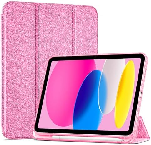 ProCase for iPad  A16  11th Generation 11 Inch 2025/10th Generation 10 9 Inch 2022 Case with Pencil Holder  Hybrid iPad 11 10 Case with Clear Back  Supports Auto Wake/Sleep  Black