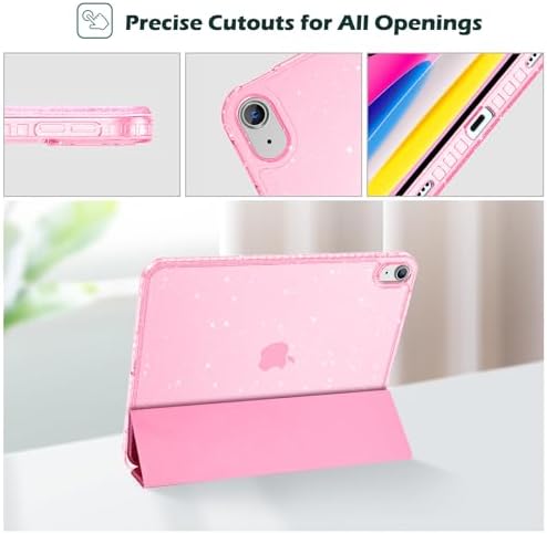 ProCase for iPad  A16  11th Generation 11 Inch 2025/10th Generation 10 9 Inch 2022 Case with Pencil Holder  Hybrid iPad 11 10 Case with Clear Back  Supports Auto Wake/Sleep  Black