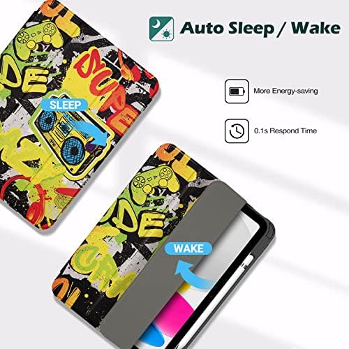 ProCase for iPad  A16  11th Generation 11 Inch 2025/10th Generation 10 9 Inch 2022 Case with Pencil Holder  Hybrid iPad 11 10 Case with Clear Back  Supports Auto Wake/Sleep  Black