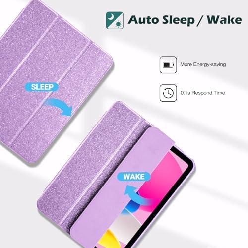 ProCase for iPad  A16  11th Generation 11 Inch 2025/10th Generation 10 9 Inch 2022 Case with Pencil Holder  Hybrid iPad 11 10 Case with Clear Back  Supports Auto Wake/Sleep  Black