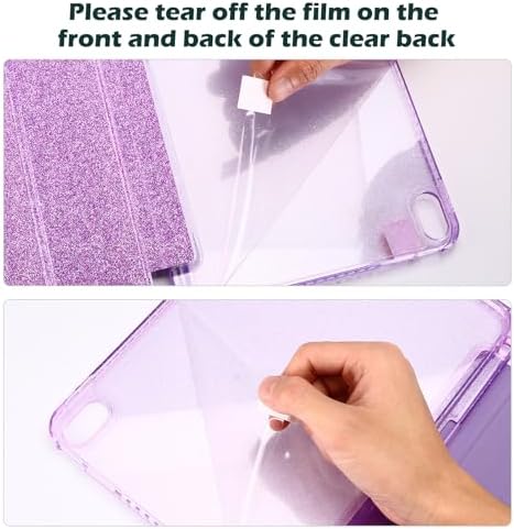 ProCase for iPad  A16  11th Generation 11 Inch 2025/10th Generation 10 9 Inch 2022 Case with Pencil Holder  Hybrid iPad 11 10 Case with Clear Back  Supports Auto Wake/Sleep  Black